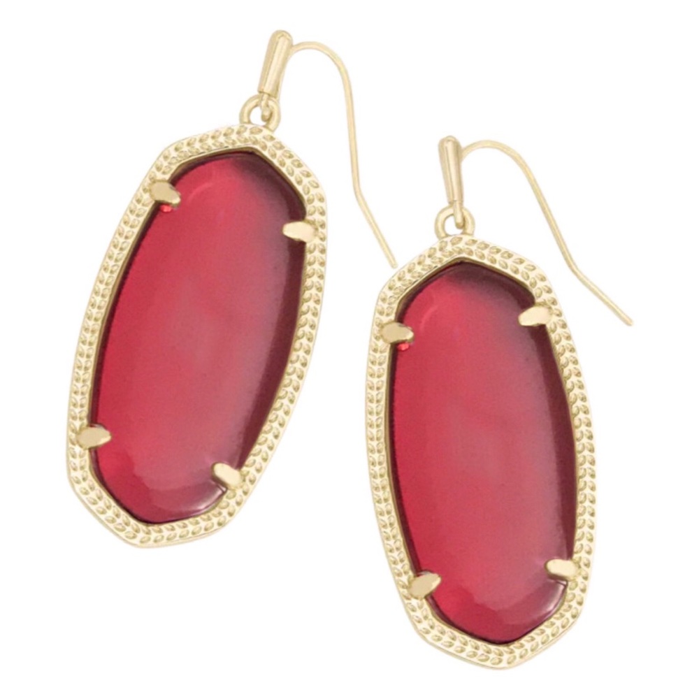KENDRA SCOTT • Gold Elle Berry Illusion Earrings - Picture 3 of 3